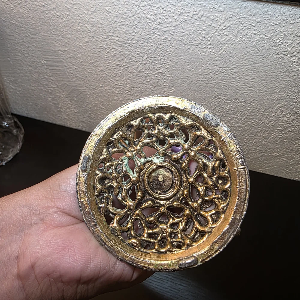 Vintage Gold Tabletop Mirror